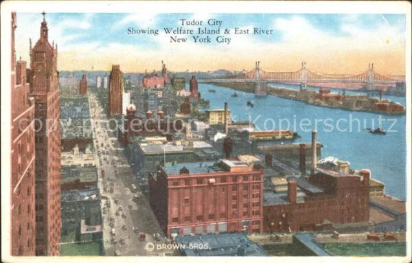 New York City Tudor City Welfare Island East River Br