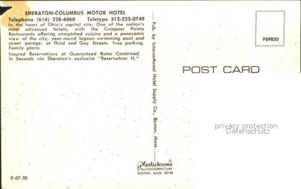 Ohio City Ohio Sheraton Columbus Motor Hotel – Bild 2