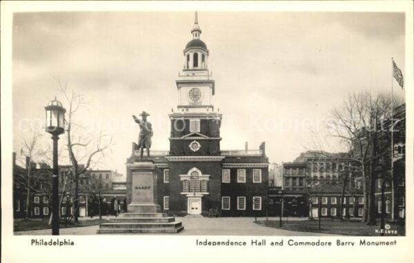 Philadelphia Pennsylvania Independence Hall Commodore Barry Monum