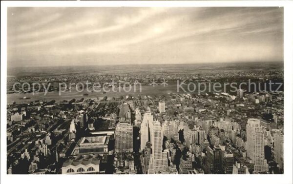 New York City West view from the Empire State Buildin