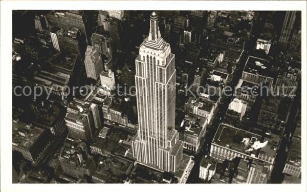 New York City Empire State Building aerial view