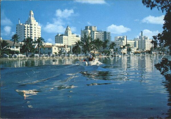 Miami Beach Hotel Row and Indian Creek