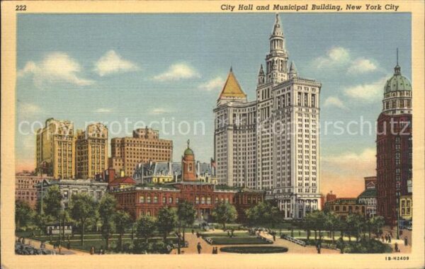 New York City City Hall and Municipal Building Skyscr