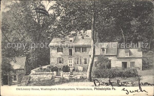 Philadelphia Pennsylvania Old Livezey House Washington's Headquar