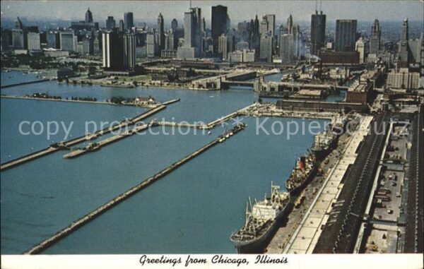 Chicago Illinois Skyline and Navy Pier