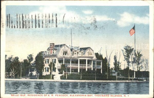 Alexandria Bay Belle Isle Residence of A. R. Peacock F
