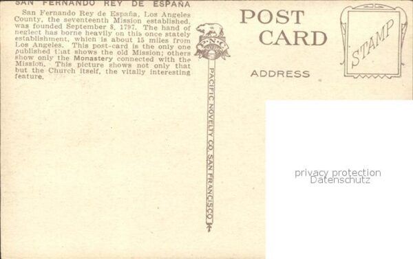 Los Angeles California San Fernando Rey de Espana Mission – Bild 2