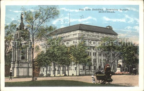 Montreal Quebec Sun Life Building Dominion Square Monum