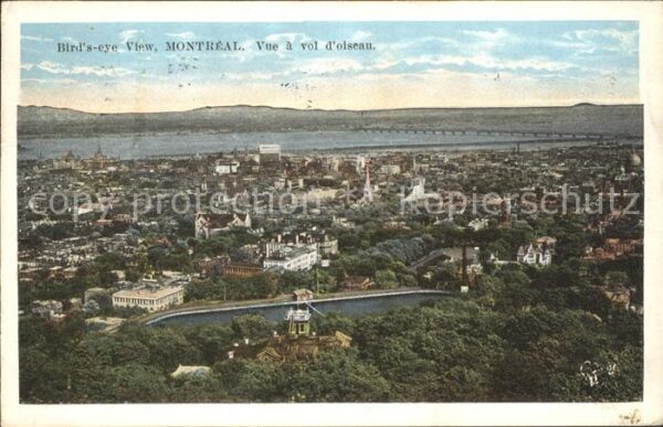 Montreal Quebec Birdseye view