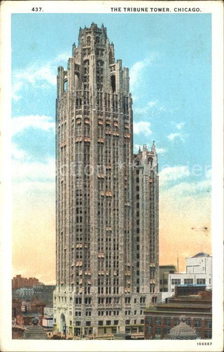 Chicago Illinois Tribune Tower Skyscraper