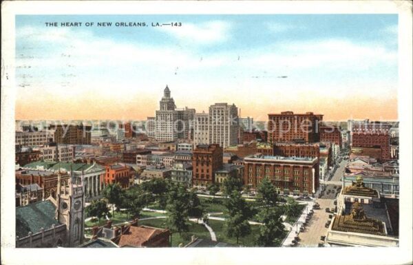New Orleans Louisiana Skyline of Heart of the City