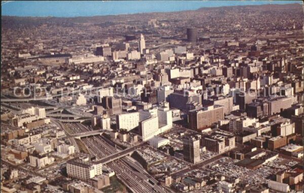 Los Angeles California Downtown Harbor Freeway Wilshire Boulev