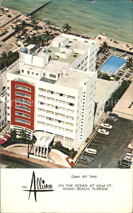 Miami Beach Allison Hotel aerial view