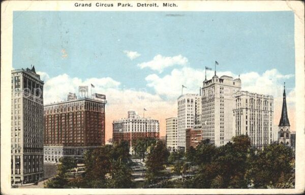 Detroit Michigan Grand Circus Park