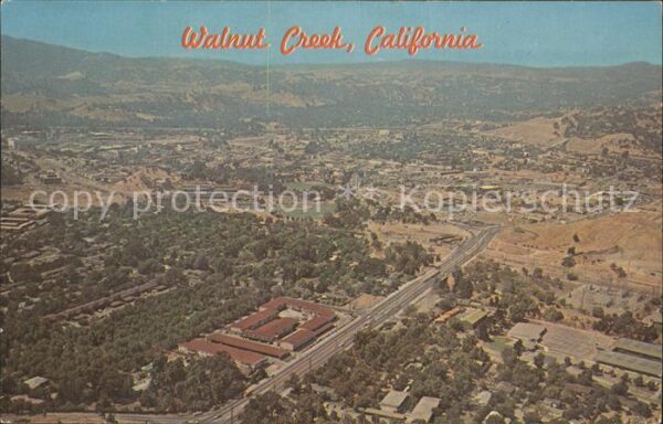 Walnut Creek California Aerial View
