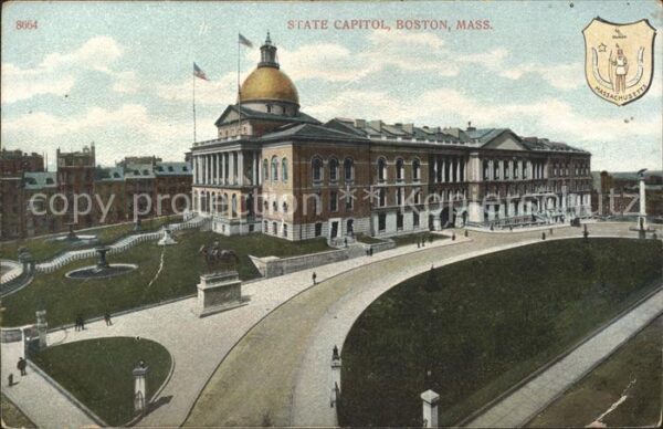Boston Massachusetts State Capitol Wappen