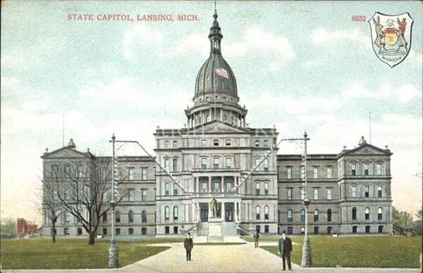 Lansing Michigan State Capitol Wappen