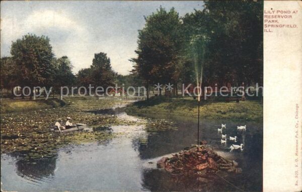Springfield Illinois Lily Pond at Reservoir park