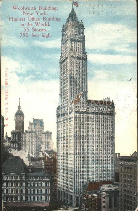 New York City Woolworth Building Highest Office Build