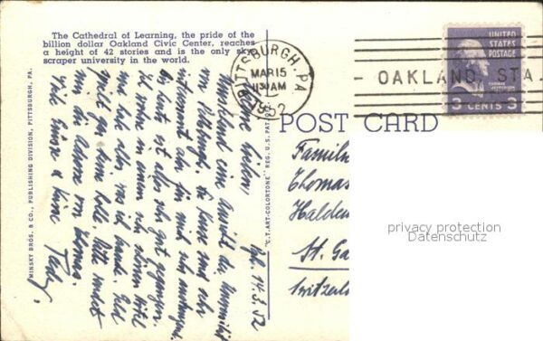 Pittsburgh Cathedral of Learning and Foster Memori – Bild 2