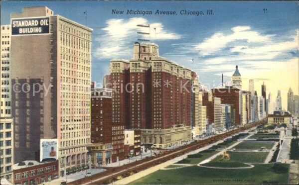 Chicago Illinois New Michigan Avenue Skyscraper