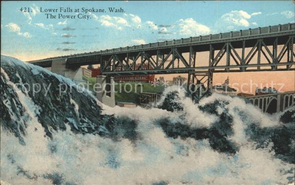 Spokane Washington Lower Falls Bridge