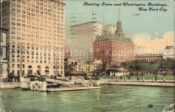 New York City Bowling Green and Washington Buildings