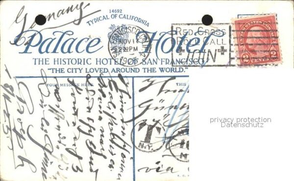 San Francisco California Palace Hotel – Bild 2