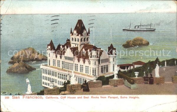 San Francisco California Cliff House and Seal Rocks