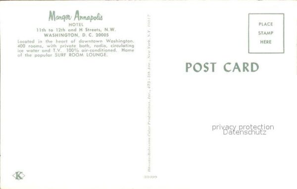 Washington DC Manger Annapolis Hotel – Bild 2
