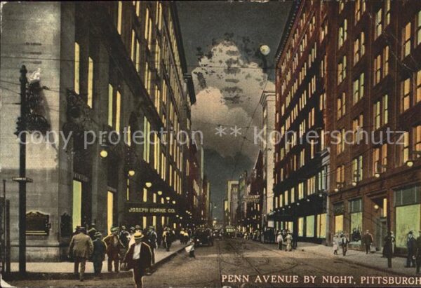 Pittsburgh Penn Avenue by night
