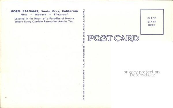 Santa Cruz California Hotel Palomar Illustration – Bild 2
