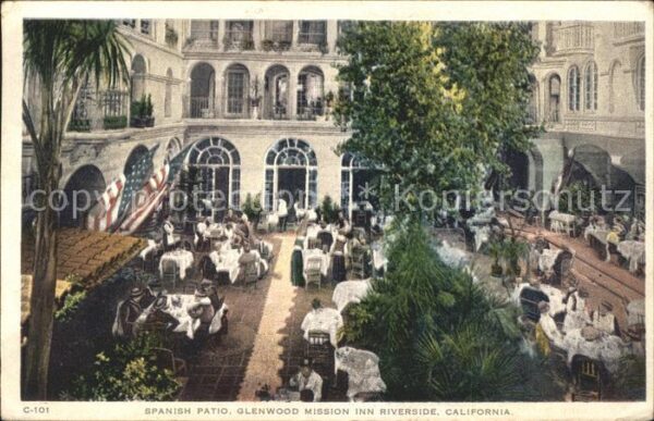 Riverside California Spanish Patio Glenwood Mission Inn