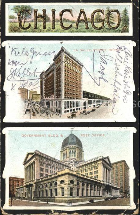 Chicago Illinois La Salle Street Depot Government Buildi