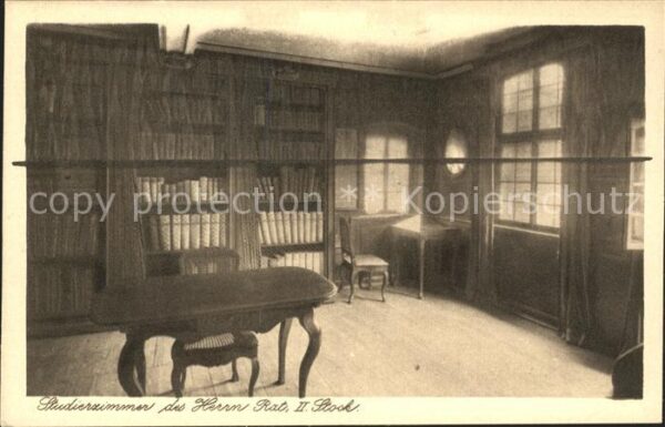 Goethe Johann Wolfgang von Studierzimmer II. Stock Goethehaus Fran