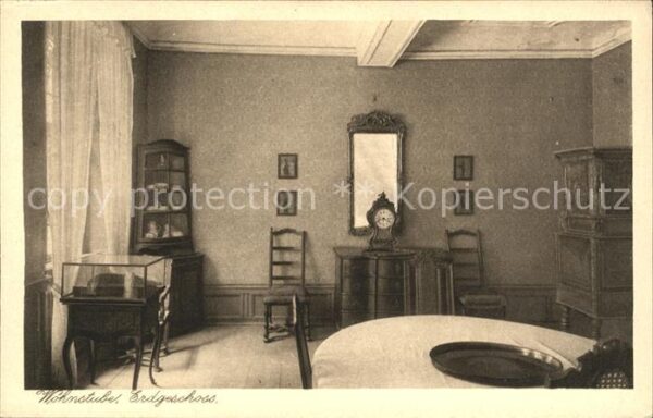 Goethe Johann Wolfgang von Wohnstube Erdgeschoss Goethehaus Frankf