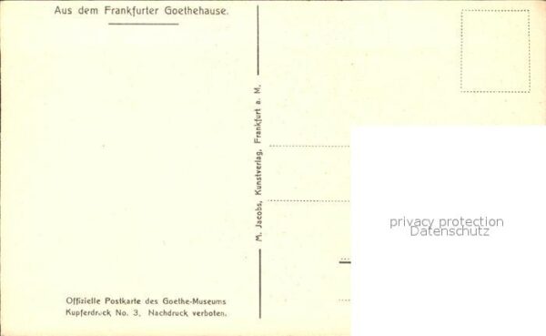 Goethe Johann Wolfgang von Küche Erdgeschoss Goethehaus Frankfurt – Bild 2