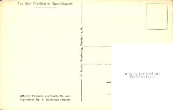 Goethe Johann Wolfgang von Küche Blick Luisenbrunn Goethehaus Fran – Bild 2