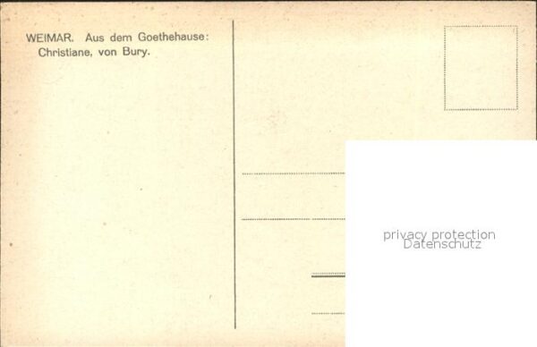 Goethe Johann Wolfgang von Christiane v. Bury Goethehaus Weimar – Bild 2