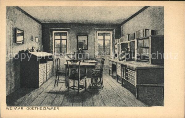 Goethe Johann Wolfgang von Goethezimmer Weimar