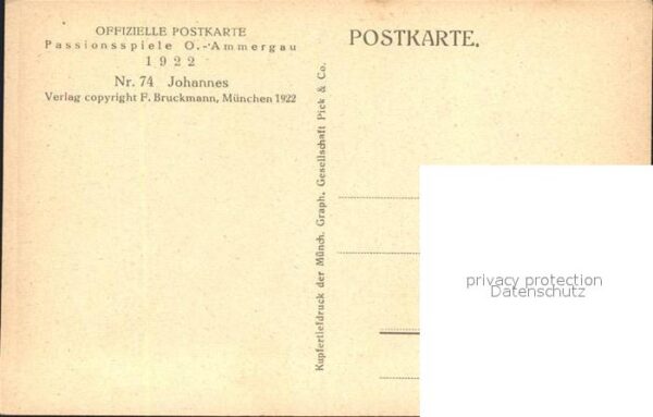 Passionsspiele Oberammergau Johannes Foto Traut Nr. 74 – Bild 2
