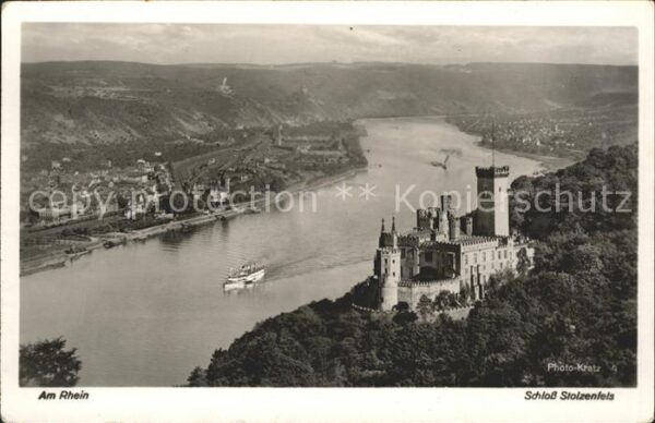 Foto Kratz Nr. 9 Schloss Stolzenfels  Rhein