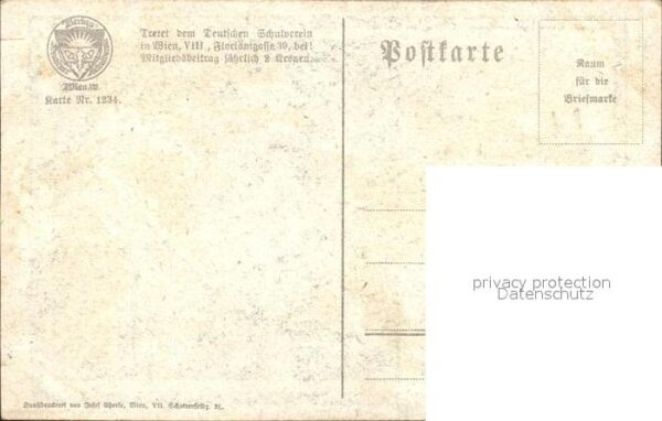 Verlag Schulverein Nr. 1234 Lied Liederkarte Die bange Nacht i – Bild 2