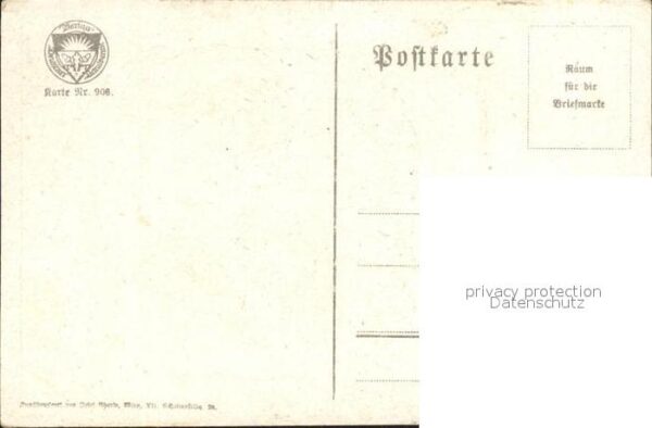 Verlag Schulverein Nr. 906 Lied Liederkarte Handkuss Kein Feue – Bild 2