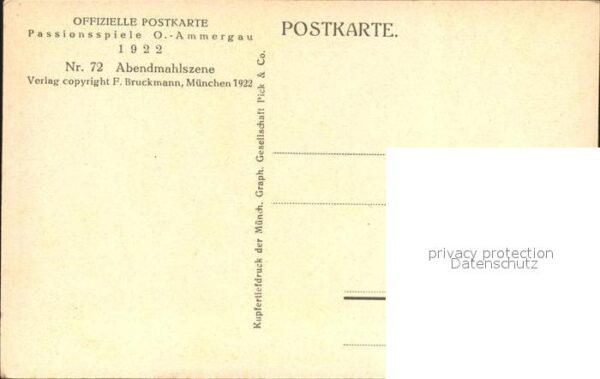 Passionsspiele Oberammergau Abendmahlszene Nr. 72 – Bild 2