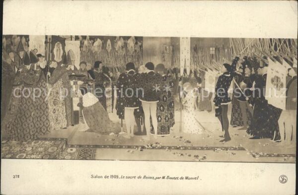 Verlag Salon de 1909 Nr. 372 Le sacre de Reims M. Boute