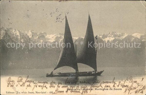 Segelboote Barque du Leman Montagnes de Savoie