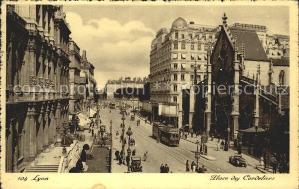 Strassenbahn Lyon Place des Cordeliers