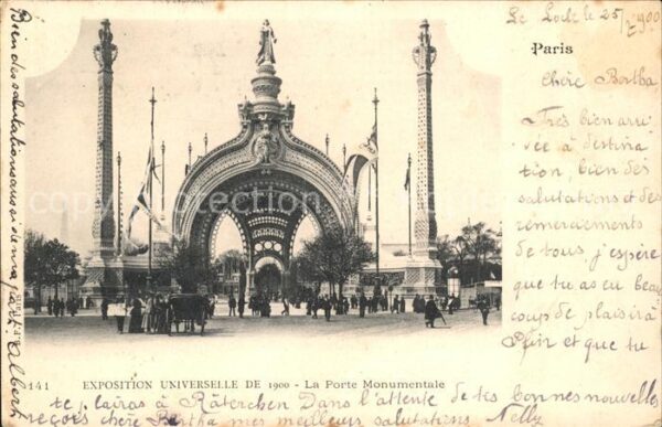 Exposition Universelle Paris 1900 La Porte Monumentale