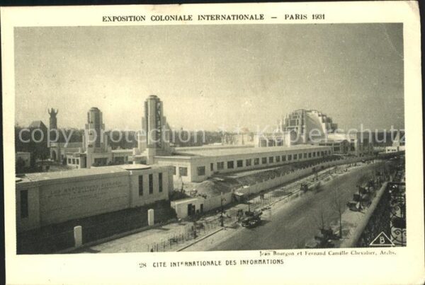 Exposition Coloniale Paris 1931 Cite Internationale des Informations